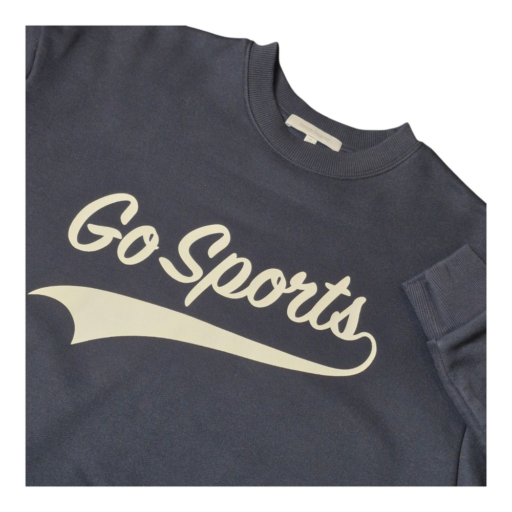 Favorite Daughter Women's XS Go Sports Navy Graphic Crewneck Sweatshirt